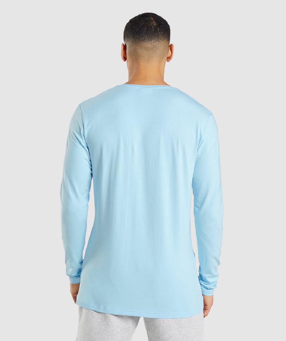 Long Sleeve Gymshark Essential Hombre Beige | CO 3519CTV